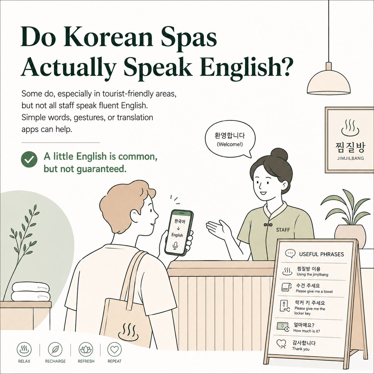 A quiet treatment room in a Seoul spa