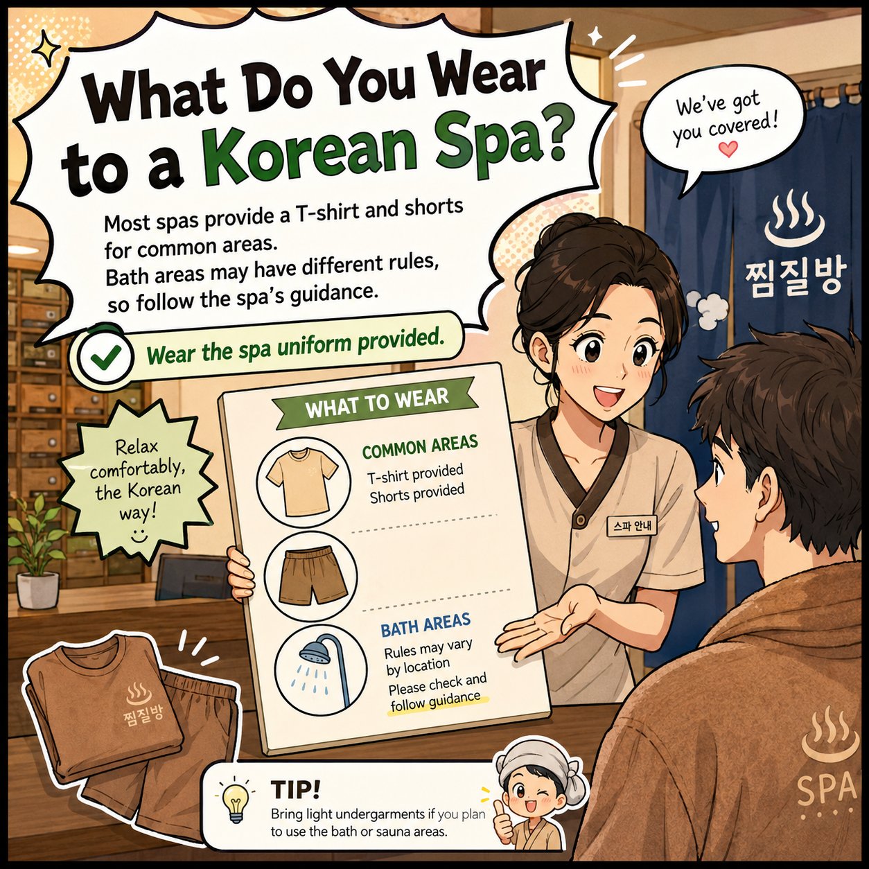 Folded spa robes and slippers